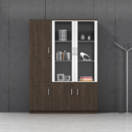 3-Door Wooden Office Filing Cabinet - Image 3