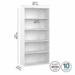 Home Office Wooden Bookshelf - Image 12